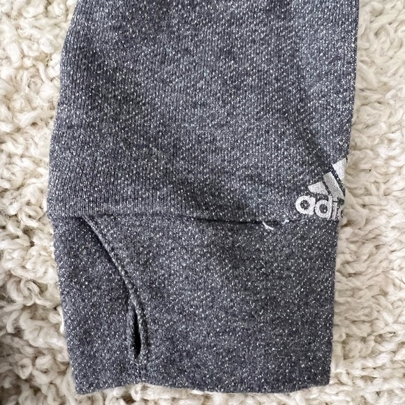Girls size Medium (10/12) Adidas Sparkle Gray Hoodie - Picture 2 of 6